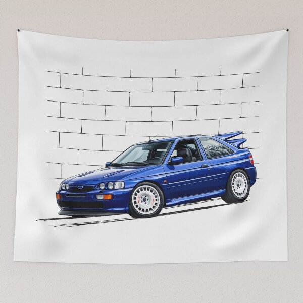 Item preview, 90s rally icon | blue rs cosworth style designed and sold by TeeFuel.