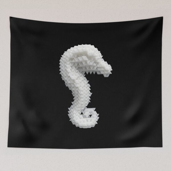 Item preview, Abstract seahorse made of prisms designed and sold by lathspell.