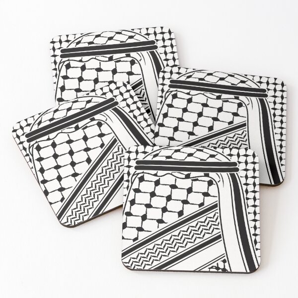 Item preview, Black Traditional Keffiyeh Pattern designed and sold by AbstractAcid.