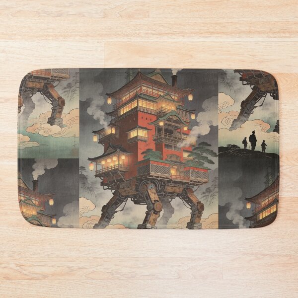 Item preview, Wandering ancient bathhouse in the Japanese mist designed and sold by floatingedge.