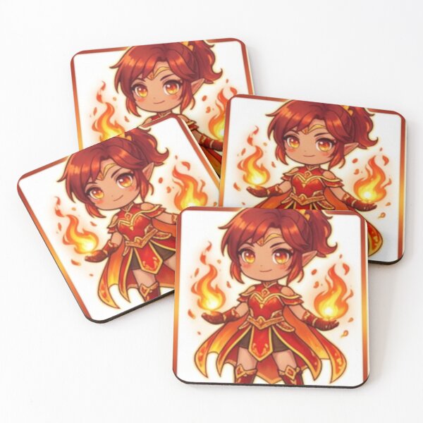 Item preview, Fire Battle Girl Icon designed and sold by Solace Sparkles.