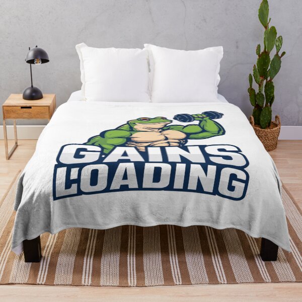 Item preview, Gains Loading Funny Frog Gym Workout Design designed and sold by Katzpy.