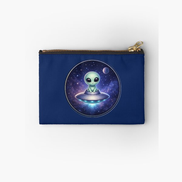 Item preview, Cosmic Cutie – Adorable Alien UFO Circle Art designed and sold by TheJoyfulPen.