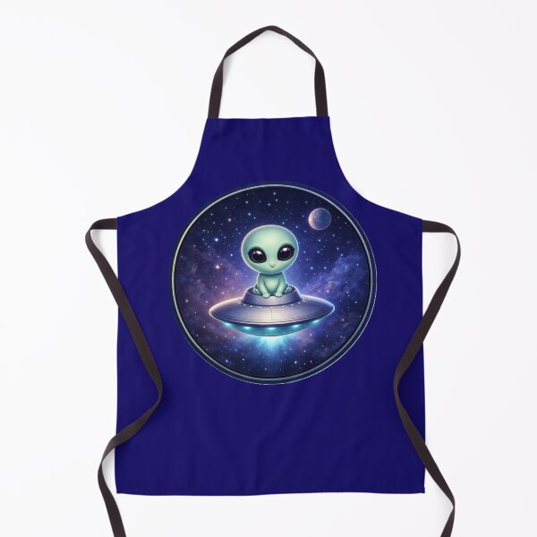Item preview, Cosmic Cutie – Adorable Alien UFO Circle Art designed and sold by TheJoyfulPen.