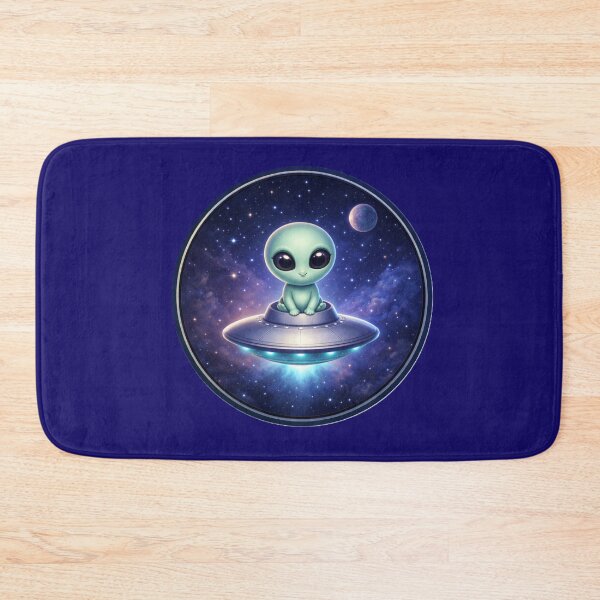 Item preview, Cosmic Cutie – Adorable Alien UFO Circle Art designed and sold by TheJoyfulPen.