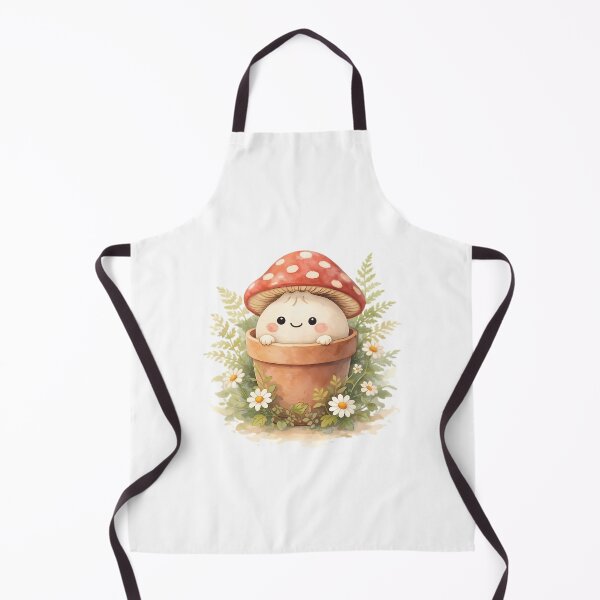 Item preview, Cottagecore Mushroom Hat Bao Bun designed and sold by Hooi-Boon-Sin.