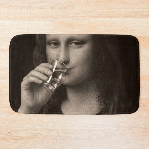 Item preview, Mona Lisa Taking a Shot  designed and sold by Analog Aura .