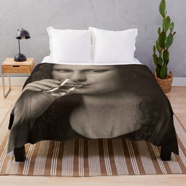 Item preview, Mona Lisa Taking a Shot designed and sold by Analog Aura .