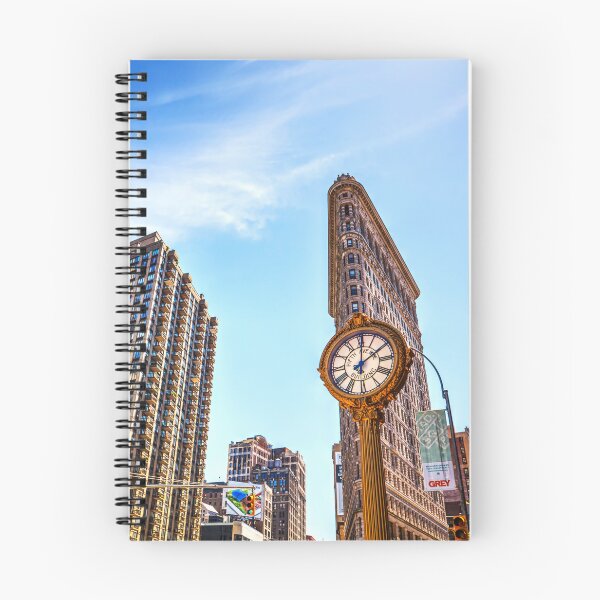 Item preview, Flatiron Building and Fifth Avenue Clock, NYC Cityscape designed and sold by Paul Thompson Photography.