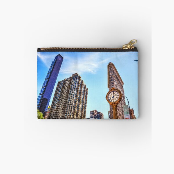 Item preview, Flatiron Building and Fifth Avenue Clock, NYC Cityscape designed and sold by Paul Thompson Photography.
