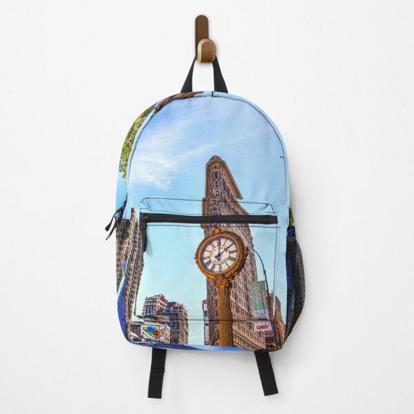 Item preview, Flatiron Building and Fifth Avenue Clock, NYC Cityscape designed and sold by Paul Thompson Photography.