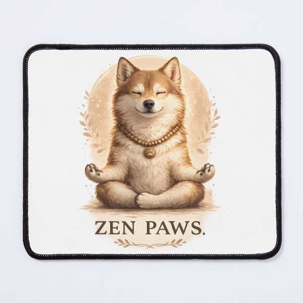 Item preview, Zen Paws Shiba Inu Yoga Dog – Cute Meditation Pet Design designed and sold by PurfectPredator.