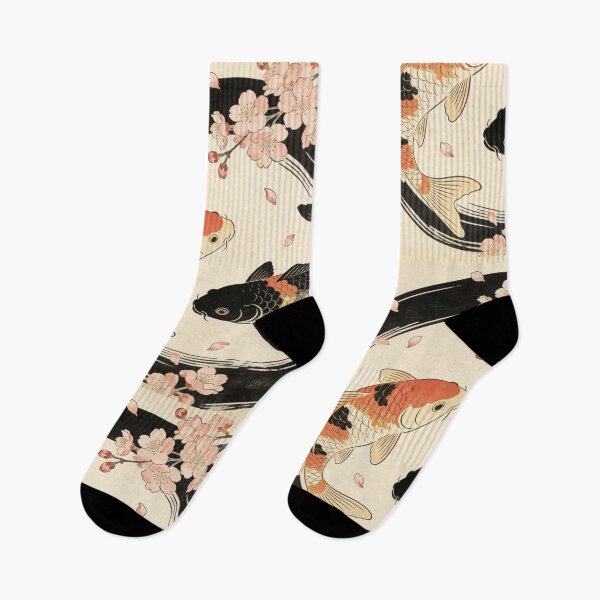 Item preview, Yin Yang Koi Carp and Cherry Blossoms designed and sold by floatingedge.