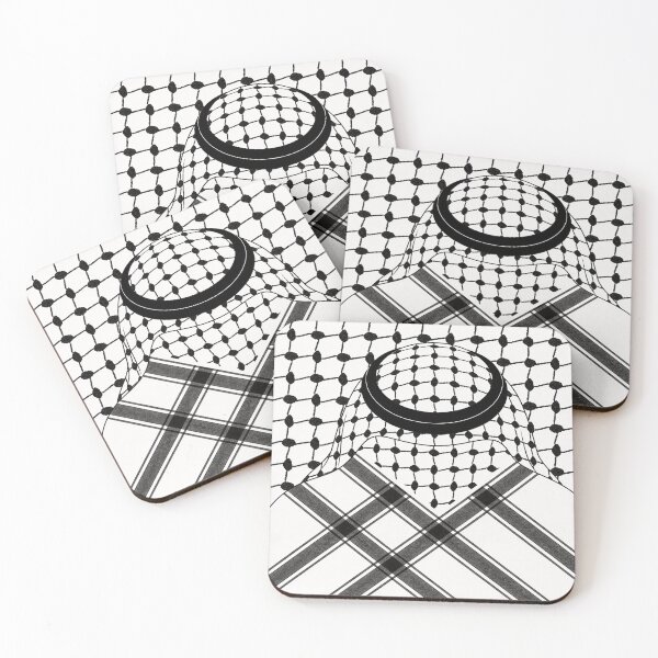 Item preview, Black Traditional Keffiyeh Pattern designed and sold by AbstractAcid.