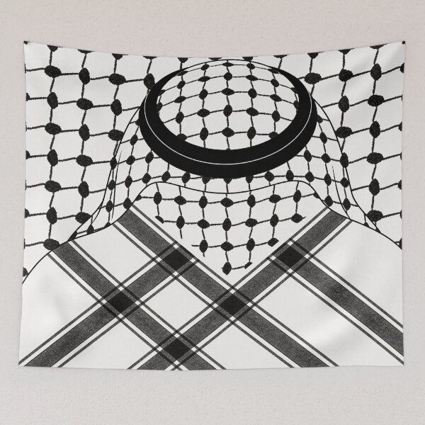 Item preview, Black Traditional Keffiyeh Pattern designed and sold by AbstractAcid.