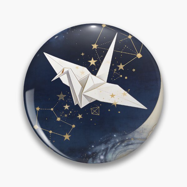 Item preview, Cosmic origami crane in the starry night designed and sold by floatingedge.