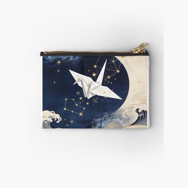 Item preview, Cosmic origami crane in the starry night designed and sold by floatingedge.