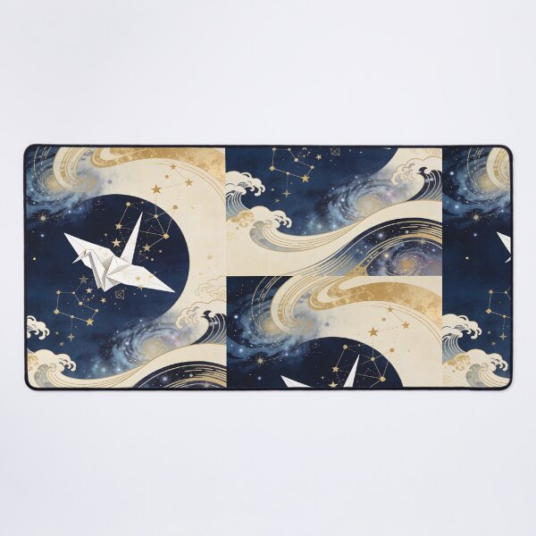 Item preview, Cosmic origami crane in the starry night designed and sold by floatingedge.