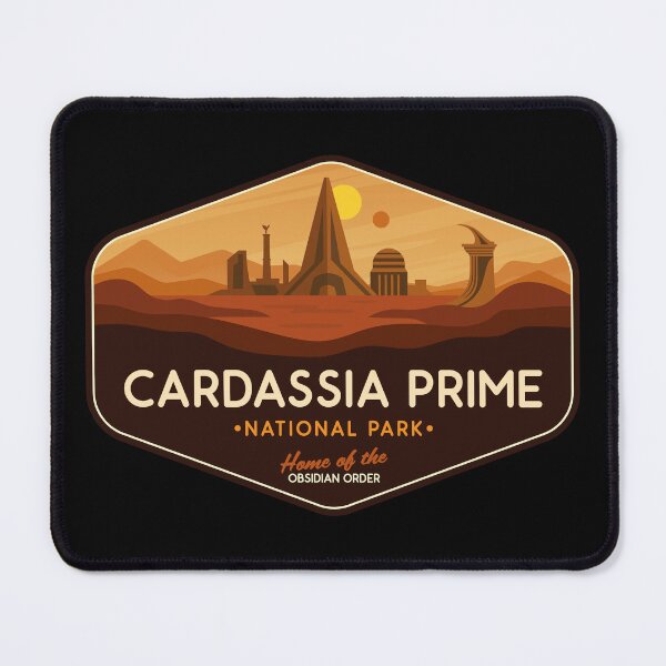 Item preview, Cardassia Prime National Park – Sci Fi Vintage Badge Art designed and sold by magrodanny.