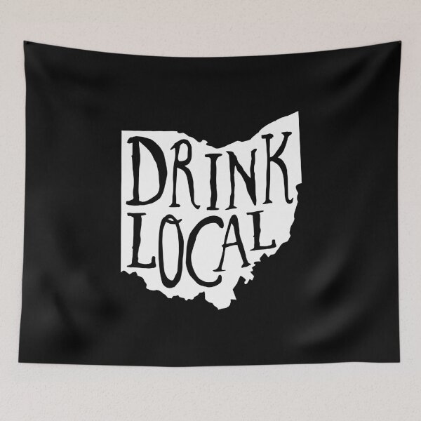 Item preview, Drink Local Ohio State Outline Craft Beer designed and sold by graf1k.