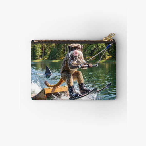 Item preview, Emperor Tamarin Monkey Tries to Jump the Shark designed and sold by Tridentulus.