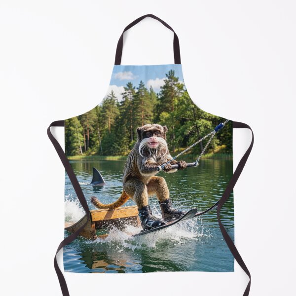 Item preview, Emperor Tamarin Monkey Tries to Jump the Shark designed and sold by Tridentulus.