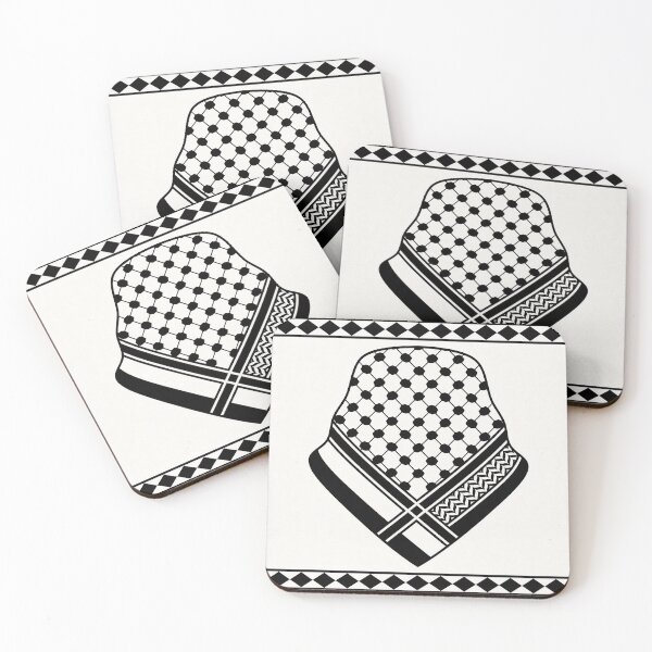 Item preview, Bold Black Keffiyeh Textile Pattern designed and sold by AbstractAcid.