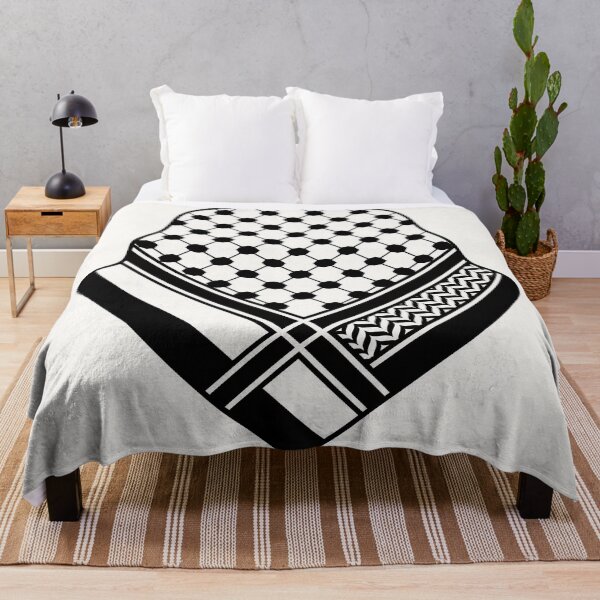 Item preview, Bold Black Keffiyeh Textile Pattern designed and sold by AbstractAcid.