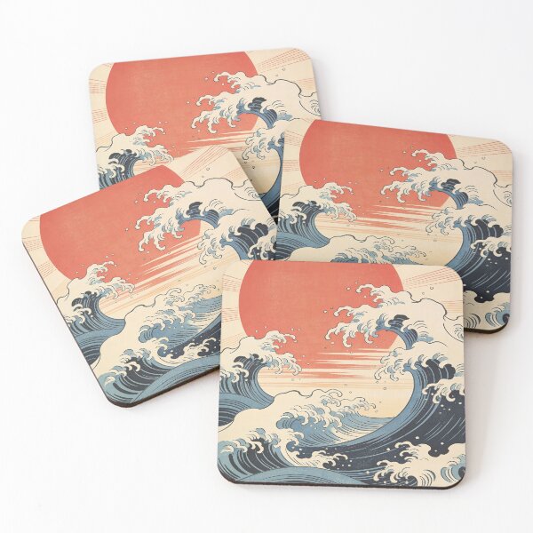 Item preview, The Great Wave Before the Red Sun designed and sold by floatingedge.
