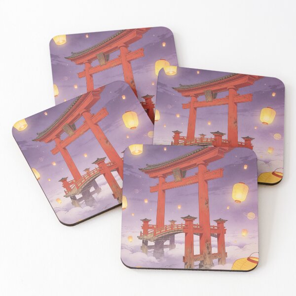 Item preview, Floating Torii gate in the lantern sky designed and sold by floatingedge.
