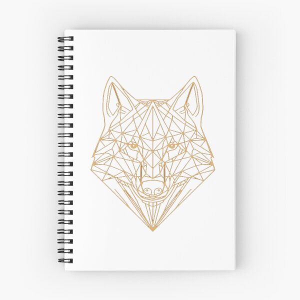 Item preview, Minimalist Geometric Gold Wolf Head Design designed and sold by ItzLacarth.