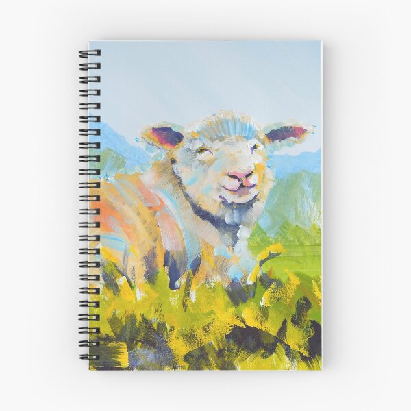 Item preview, Sheep lying down in English countryside painting designed and sold by MikeJory.