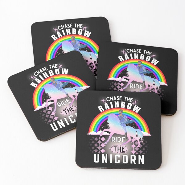 Item preview, Chase the Rainbow, Ride the Unicorn Lover Girls Women Gift Unicorn  designed and sold by CasmariaOnlineShop -.