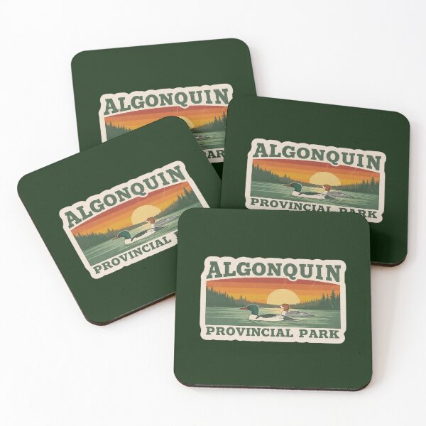 Item preview, Algonquin Park Vintage Travel Sticker (Merganser Ducks) designed and sold by Collector's Collections.