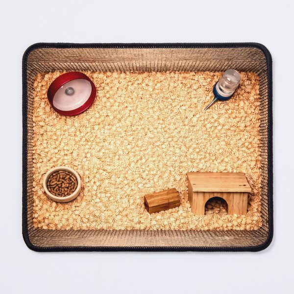 Item preview, Realistic Mouse Cage Mouse Pad Quirky Office Gift designed and sold by ArcanePrintsxo.