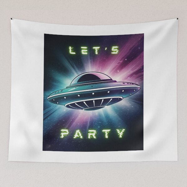 Item preview, Let's party with Aliens designed and sold by Vivid Art Zone.