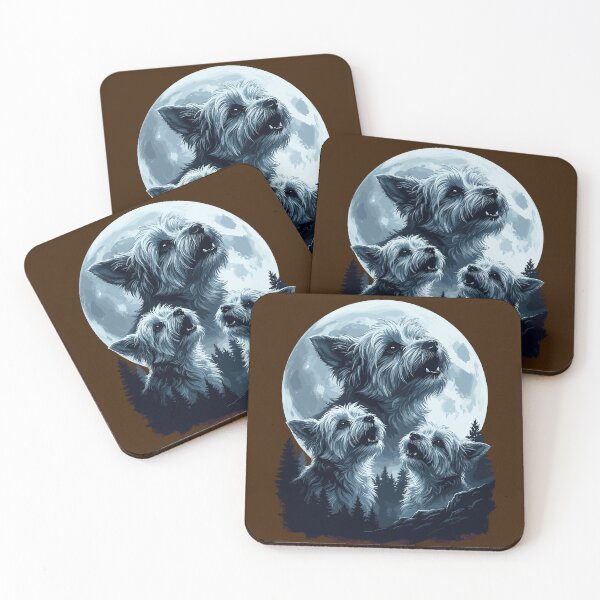 Item preview, Funny Shorkies Howling Three Wolf Moon Parody Dog designed and sold by Leonardo Palumbo.