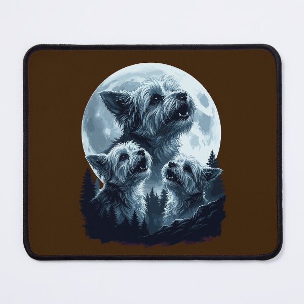 Item preview, Funny Shorkies Howling Three Wolf Moon Parody Dog designed and sold by Leonardo Palumbo.