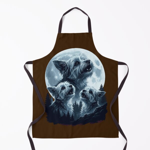 Item preview, Funny Shorkies Howling Three Wolf Moon Parody Dog designed and sold by Leonardo Palumbo.