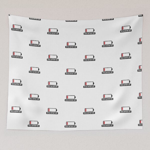 Item preview, Social Battery Low designed and sold by Carbon-Beaver.