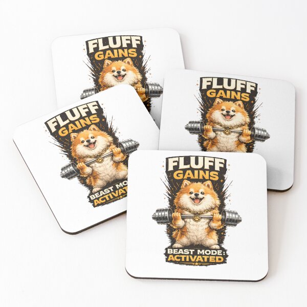 Item preview, Fluff Gains Beast Mode Activated – Funny Gym Dog Workout Design designed and sold by PurfectPredator.