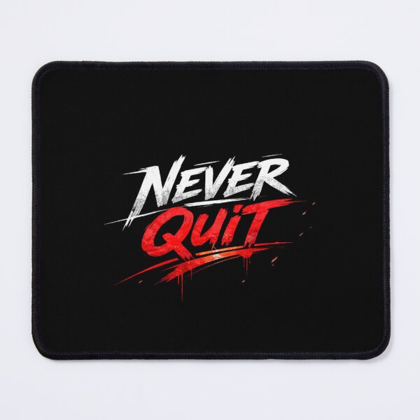 Item preview, Never Quit Bold Motivational Typography | Street Style Inspirational Design designed and sold by ArtByMuneer.