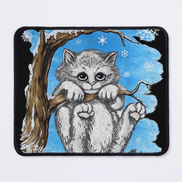Item preview, Hang in There Baby Cat in Snow designed and sold by JamesARager.