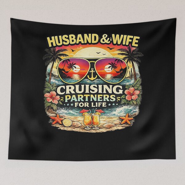Item preview, Husband and Wife Cruising Partners for Life designed and sold by JamesARager.
