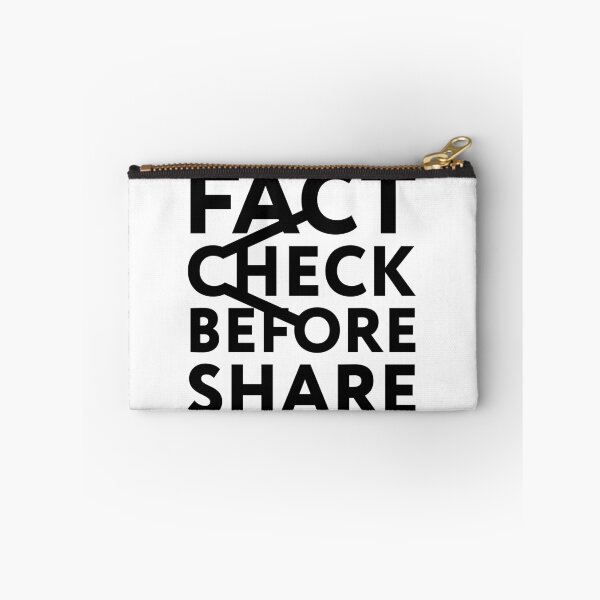 Item preview, Fact Check Before Share (Black) designed and sold by nobody754.
