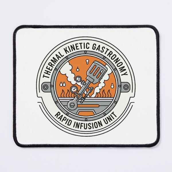 Item preview, Thermal Kinetic Gastronomy Rapid Infusion Unit Badge designed and sold by octozap.