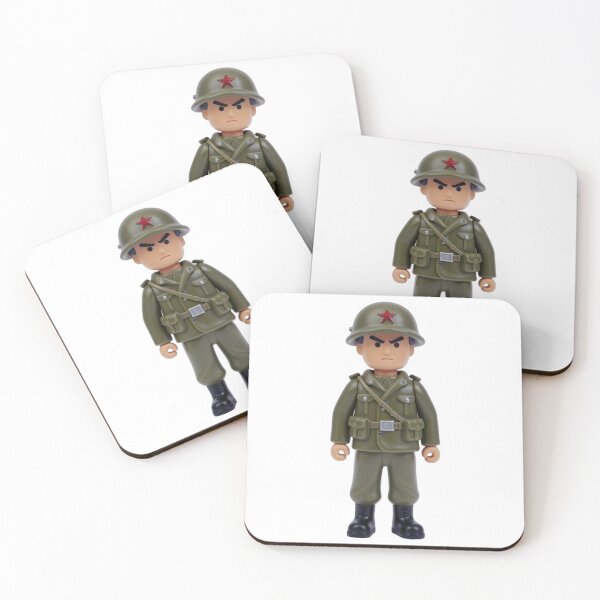 Item preview, Illustration of a plastic figurine of a not-so-nice US soldier from the 1970s! designed and sold by Alan-David.