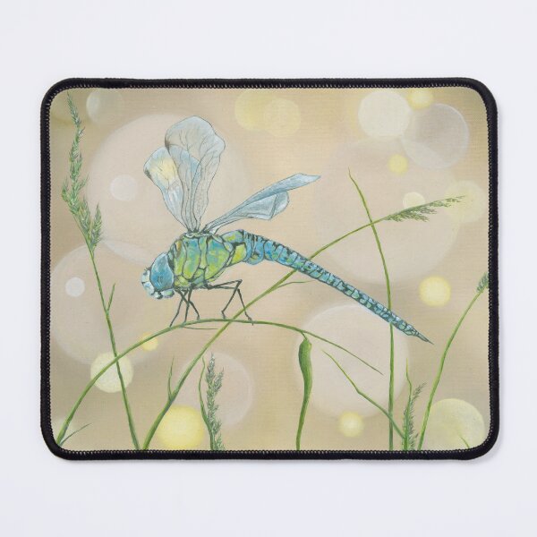 Item preview, Fantastic Dragonfly Perched on Grasses in the Sunlight designed and sold by TheMossyShed.