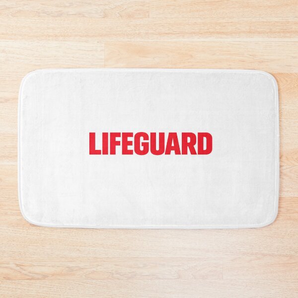 Item preview, Minimal Lifeguard Bold Red Typography designed and sold by KawaiiOrbit.