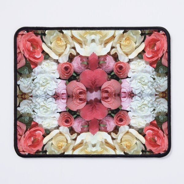 Item preview, Mirror White Red Roses Flower Garden Bouquet designed and sold by BGGretchen.